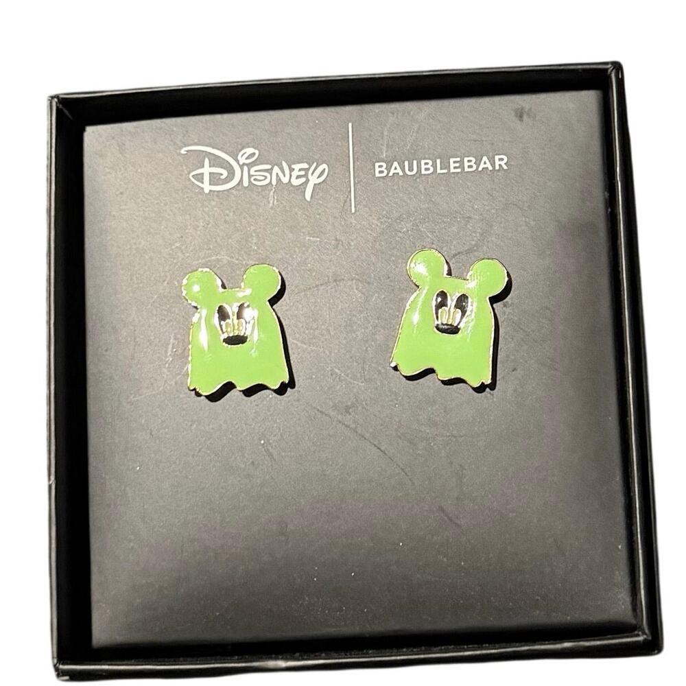 Baublebar Disney Halloween Mickey Ghost Glow in the Dark Earrings
